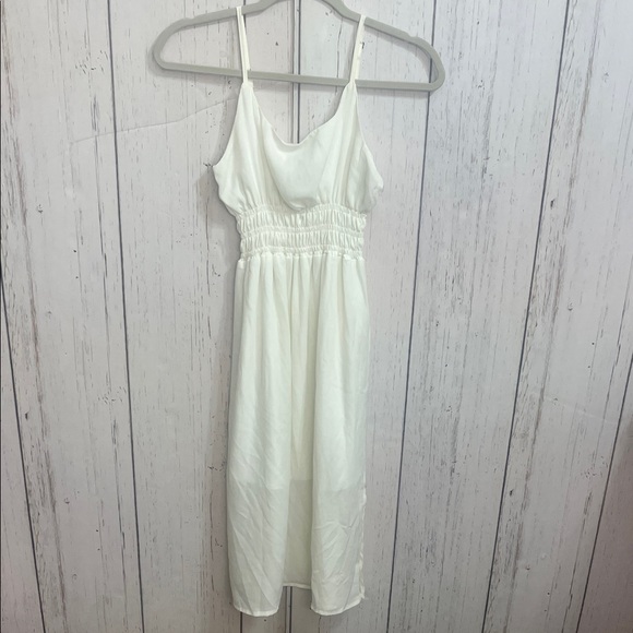 Mimi Chica White Dress with Spaghetti Straps - Picture 1 of 14